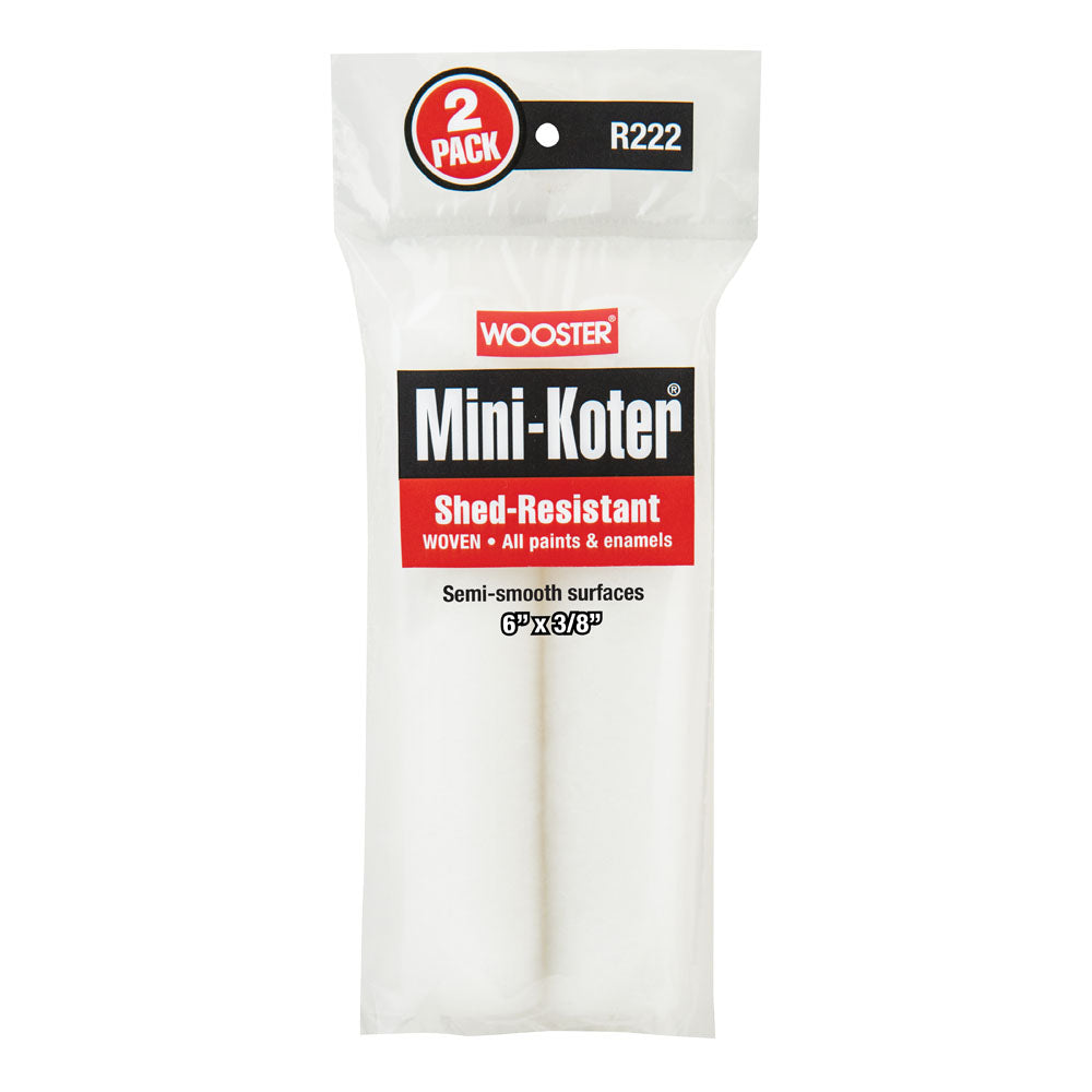 6"Mini-Koter Woven 3/8" Nap - Pack Of 2