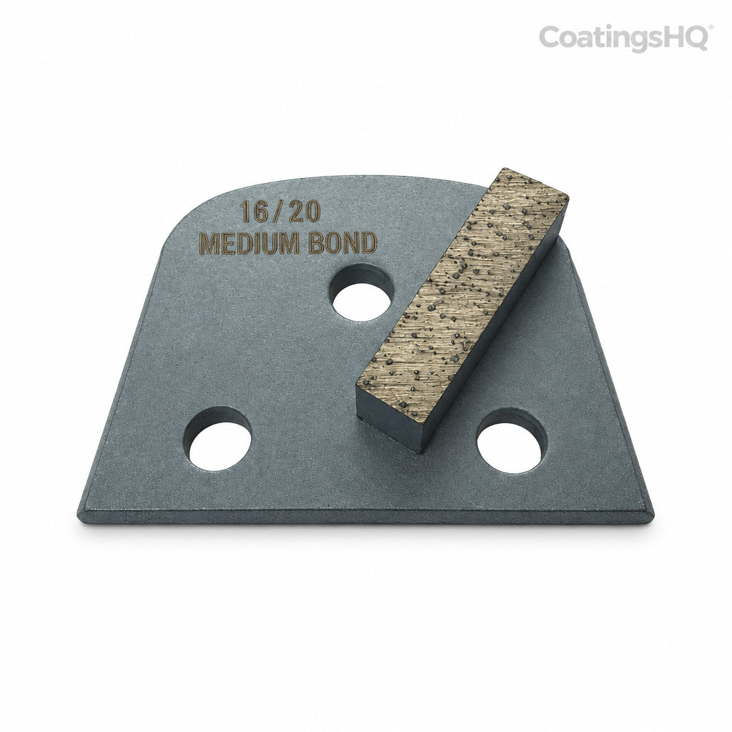 Lavina Diamond Grinding Segment – 1 Bar – Medium Bond – 16/20 Grit – Grey