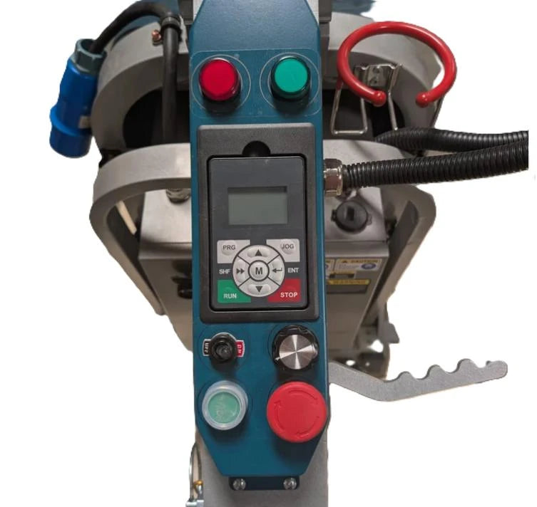 22” Planetary Concrete Floor Grinder | 10 HP | 220V | 3-Head Professional Surface Preparation Machine