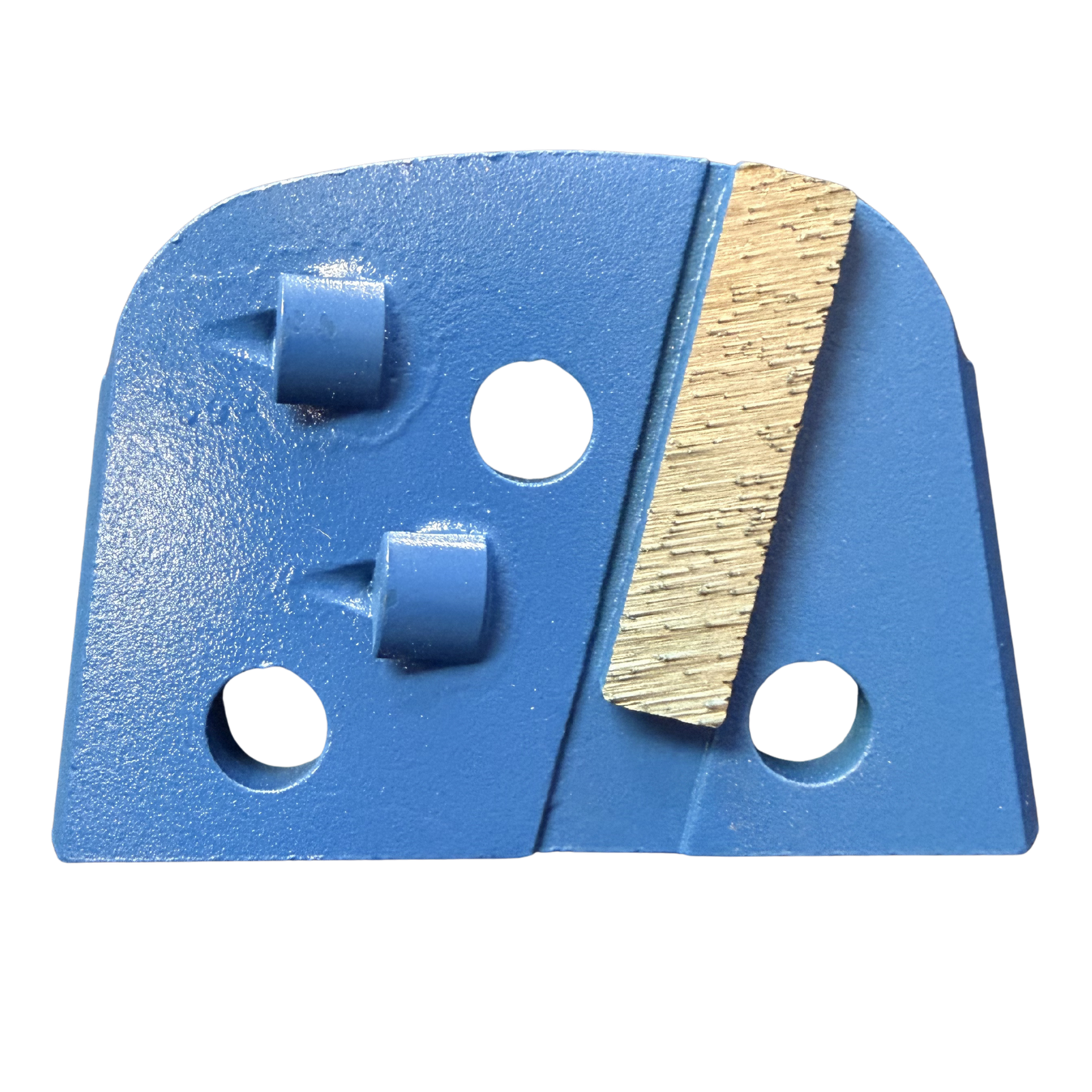 Lavina PCD Trapezoid Grinding Segment – 2 × 1/4 PCD + 1 Bar – Right Hand (Clockwise) – Blue