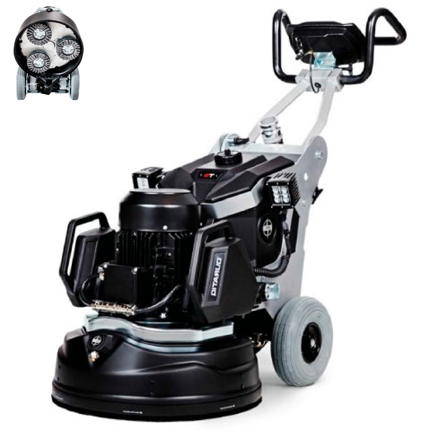 RENTAL | Concrete Grinder Tri Disc 15hp 230V Single Phase Electric - 1 Day Rental