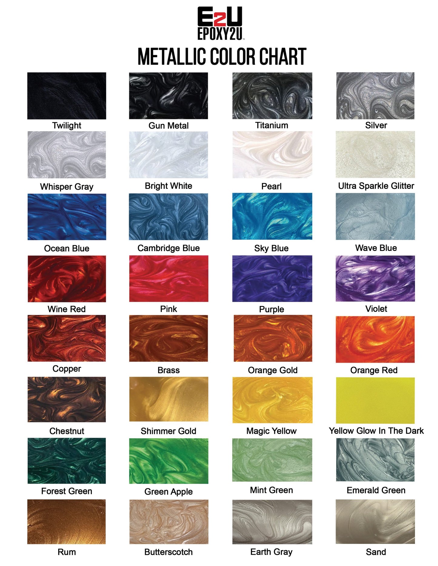 E2U Metallic Pigment